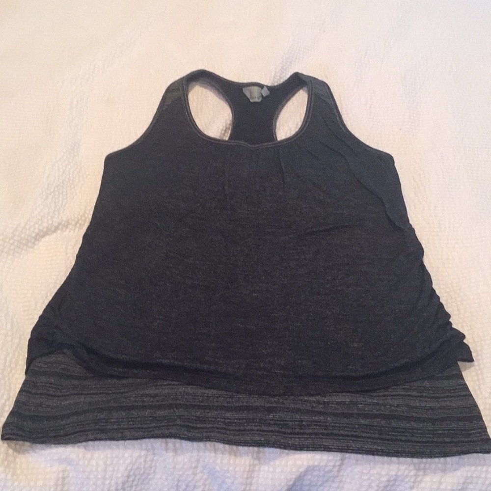 NWOT Grey/Black Athleta Royal Pigeon Tank